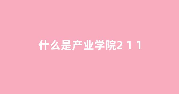 什么是产业学院2 1 1(产业学院与普通学院的区别)_https://www.qgjzrcxxzxpt.com_广期所_第1张